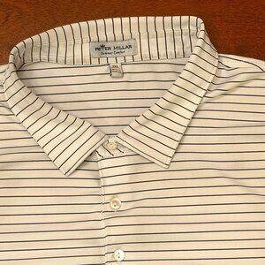 White Peter Millar Men's Summer Comfort Performance Polo